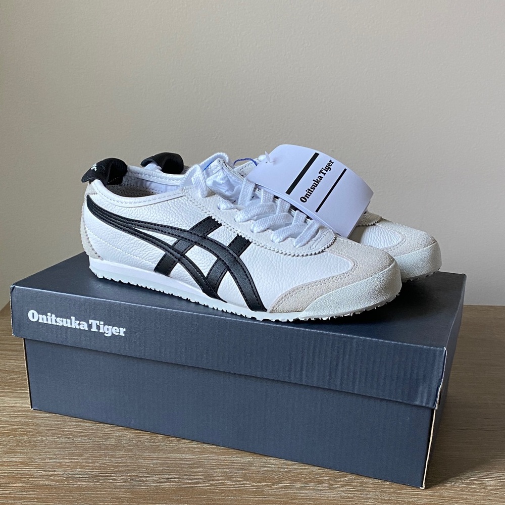 Onitsuka Tiger by Asics White and Black Sneakers